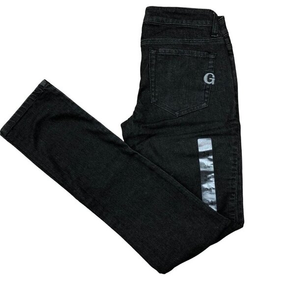 GUESS SARAH FIT LOW WAIST SKINNY BLACK JEANS‎ 24 NEW WITH TAG - Picture 9 of 9